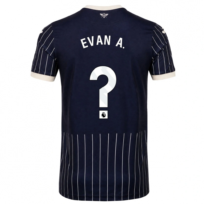 Danxen Pánské Evan Anderson #0 Černá Bílá Daleko Hráčské Dresy 2026/27 Dres