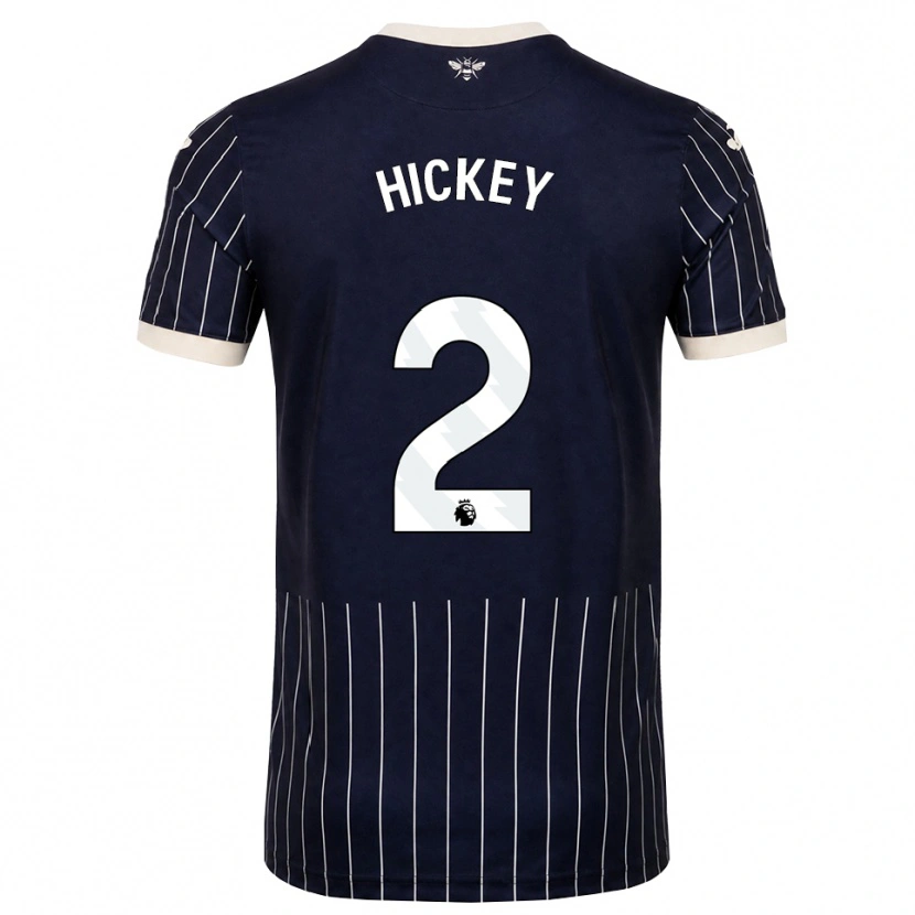 Danxen Pánské Aaron Hickey #2 Černá Bílá Daleko Hráčské Dresy 2026/27 Dres