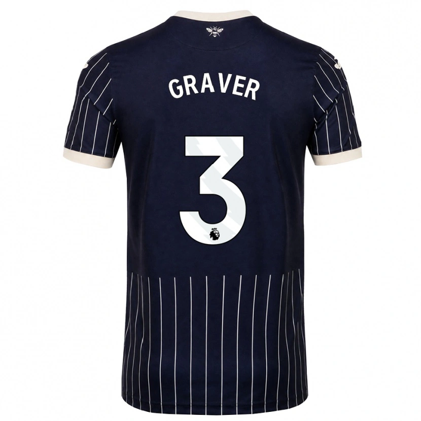 Danxen Pánské Regan Graver #3 Černá Bílá Daleko Hráčské Dresy 2026/27 Dres