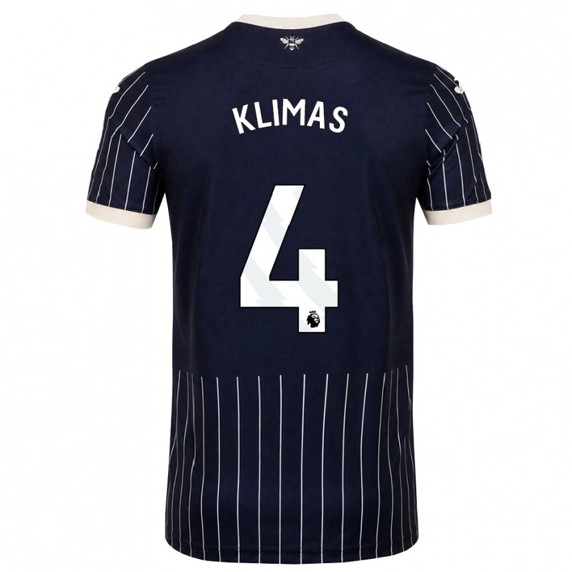 Danxen Pánské Matas Klimas #4 Černá Bílá Daleko Hráčské Dresy 2026/27 Dres