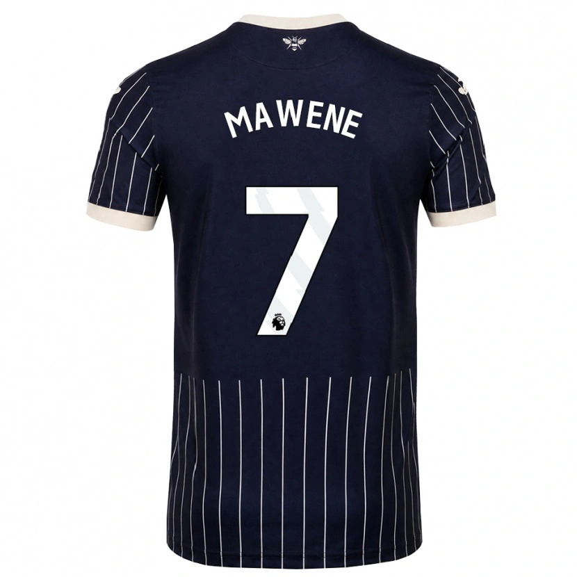 Danxen Pánské Theo Mawene #7 Černá Bílá Daleko Hráčské Dresy 2026/27 Dres