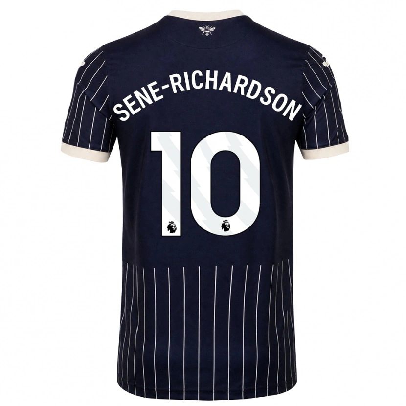 Danxen Pánské Sam Sene-Richardson #10 Černá Bílá Daleko Hráčské Dresy 2026/27 Dres