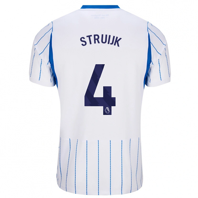 Danxen Pánské Pascal Struijk #4 Modrá Chodníčková Bílá Daleko Hráčské Dresy 2026/27 Dres