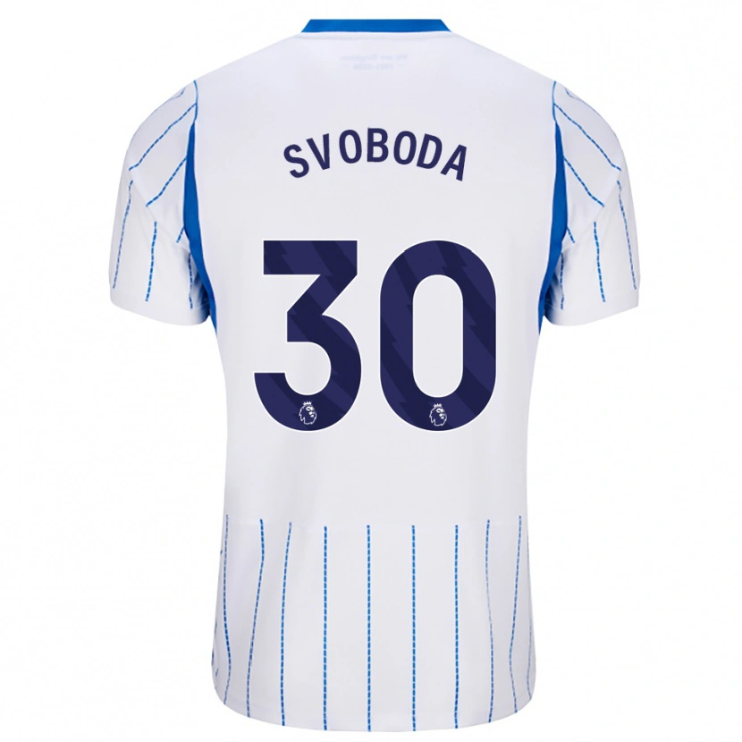 Danxen Pánské Michael Svoboda #30 Modrá Chodníčková Bílá Daleko Hráčské Dresy 2026/27 Dres