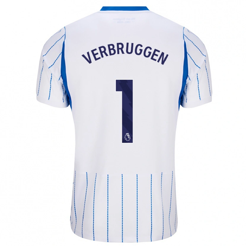 Danxen Pánské Bart Verbruggen #1 Modrá Chodníčková Bílá Daleko Hráčské Dresy 2026/27 Dres