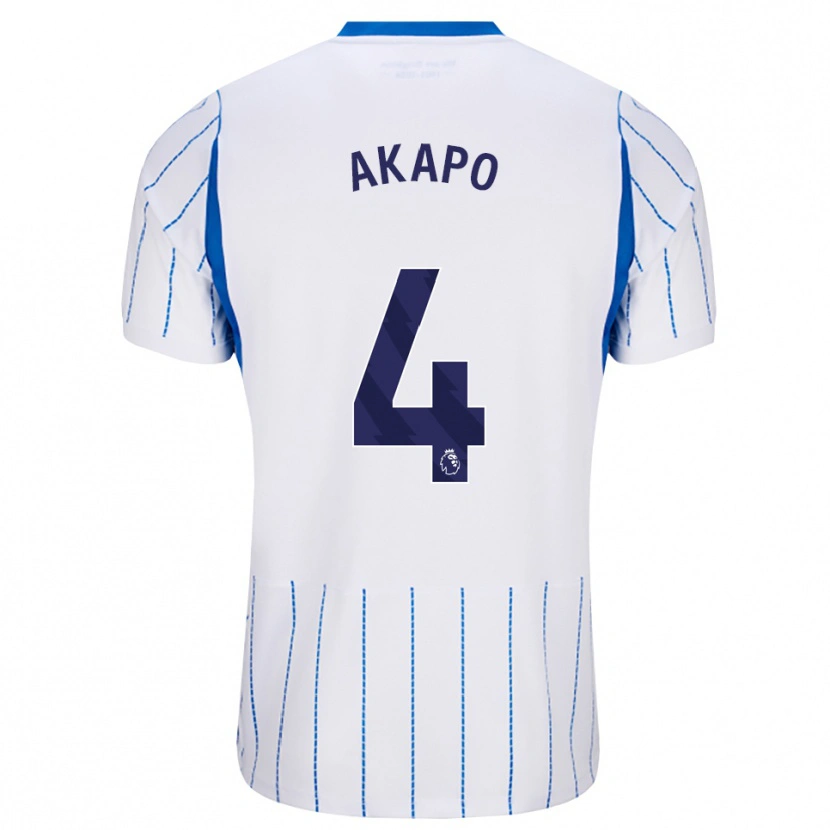Danxen Pánské Tobi Akapo #4 Modrá Chodníčková Bílá Daleko Hráčské Dresy 2026/27 Dres