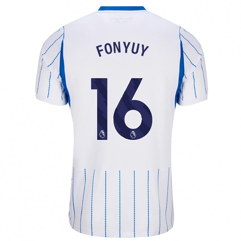 Danxen Pánské Aedan Fonyuy #16 Modrá Chodníčková Bílá Daleko Hráčské Dresy 2026/27 Dres