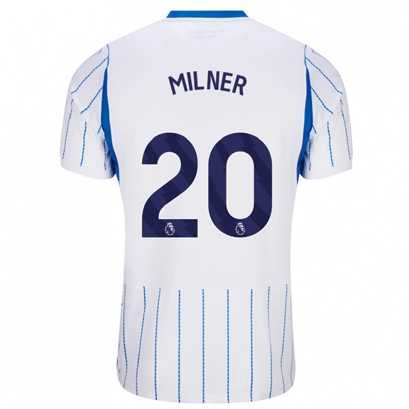 Danxen Pánské James Milner #20 Modrá Chodníčková Bílá Daleko Hráčské Dresy 2026/27 Dres