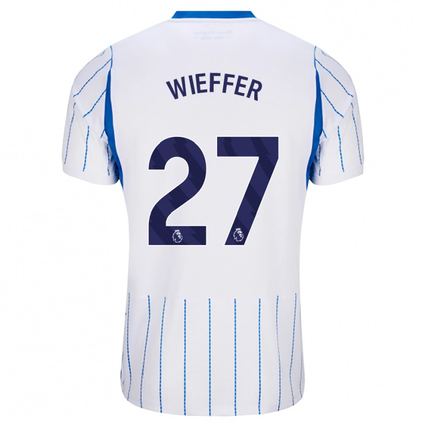 Danxen Pánské Mats Wieffer #27 Modrá Chodníčková Bílá Daleko Hráčské Dresy 2026/27 Dres