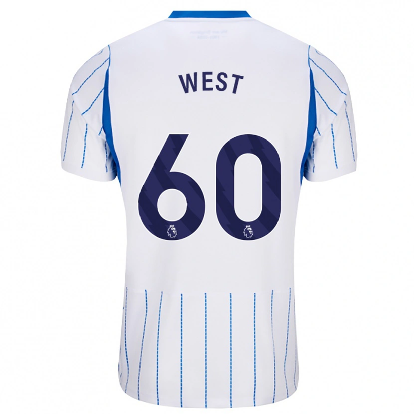 Danxen Pánské Aidan West #60 Modrá Chodníčková Bílá Daleko Hráčské Dresy 2026/27 Dres