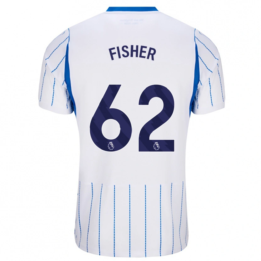 Danxen Pánské Hugo Fisher #62 Modrá Chodníčková Bílá Daleko Hráčské Dresy 2026/27 Dres