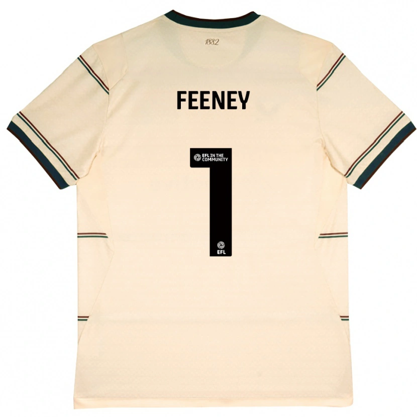 Danxen Pánské Callum Feeney #1 Béžová Vínově Červená Daleko Hráčské Dresy 2026/27 Dres