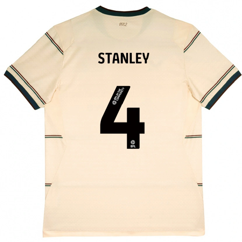 Danxen Pánské Michael Stanley #4 Béžová Vínově Červená Daleko Hráčské Dresy 2026/27 Dres
