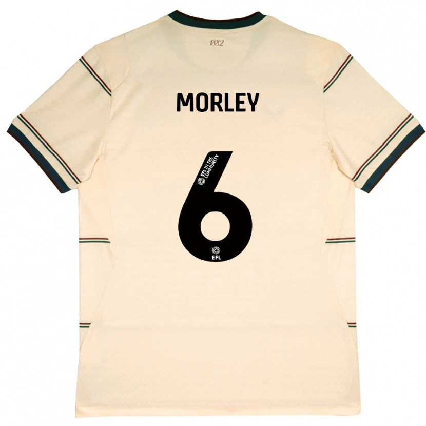 Danxen Pánské Samuel Morley #6 Béžová Vínově Červená Daleko Hráčské Dresy 2026/27 Dres