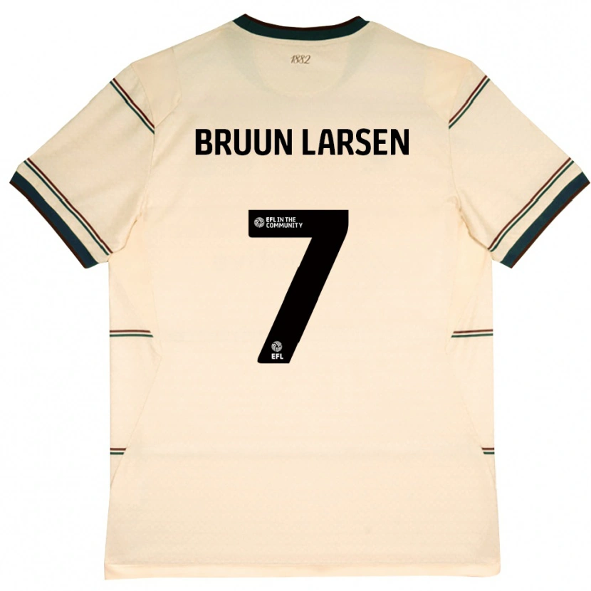 Danxen Pánské Jacob Bruun Larsen #7 Béžová Vínově Červená Daleko Hráčské Dresy 2026/27 Dres