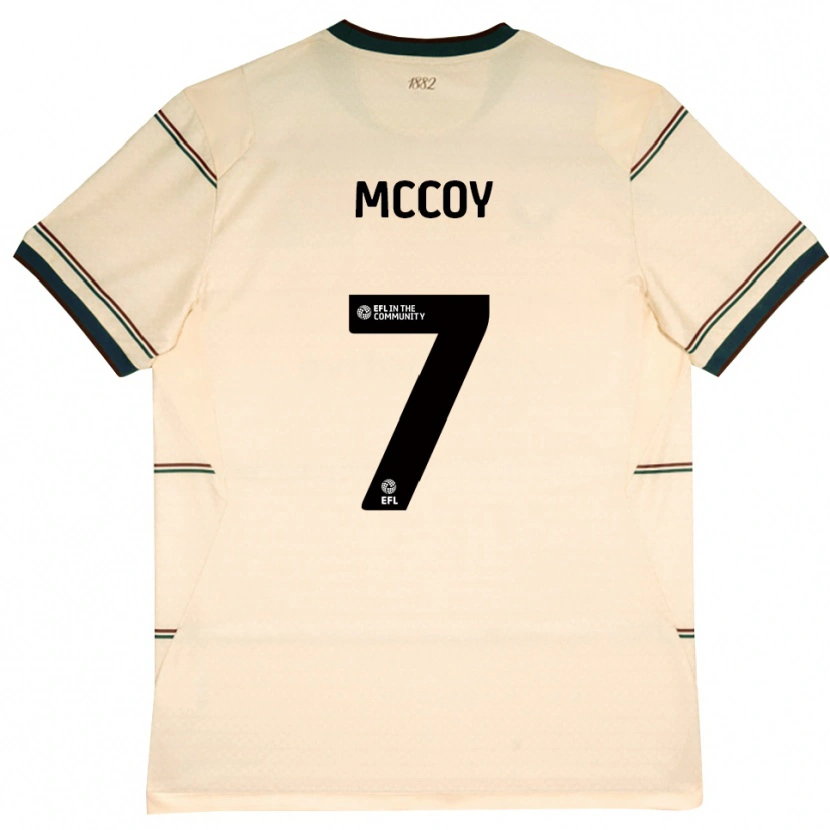 Danxen Pánské Adam Mccoy #7 Béžová Vínově Červená Daleko Hráčské Dresy 2026/27 Dres