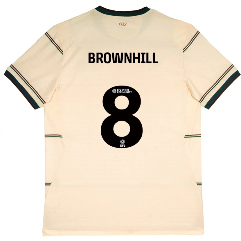 Danxen Pánské Josh Brownhill #8 Béžová Vínově Červená Daleko Hráčské Dresy 2026/27 Dres