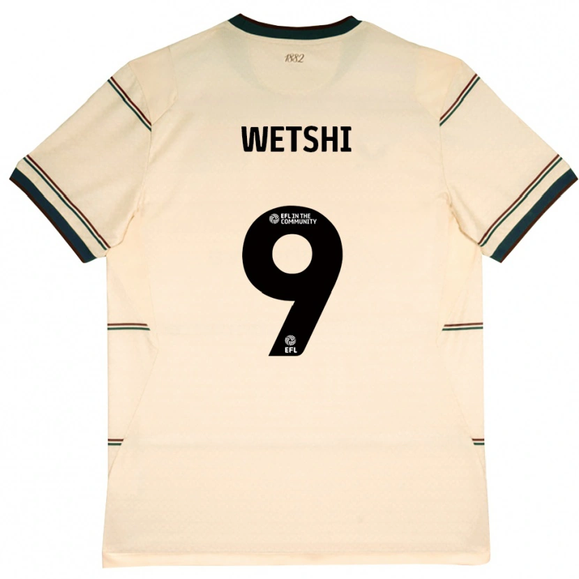 Danxen Pánské Benji Wetshi #9 Béžová Vínově Červená Daleko Hráčské Dresy 2026/27 Dres
