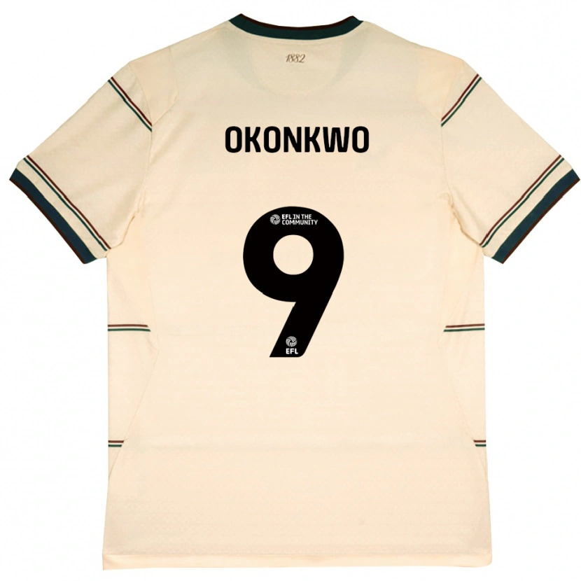 Danxen Pánské Destiny Okonkwo #9 Béžová Vínově Červená Daleko Hráčské Dresy 2026/27 Dres