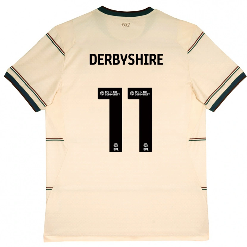 Danxen Pánské Braidin Derbyshire #11 Béžová Vínově Červená Daleko Hráčské Dresy 2026/27 Dres