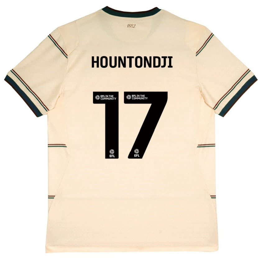 Danxen Pánské Andréas Hountondji #17 Béžová Vínově Červená Daleko Hráčské Dresy 2026/27 Dres