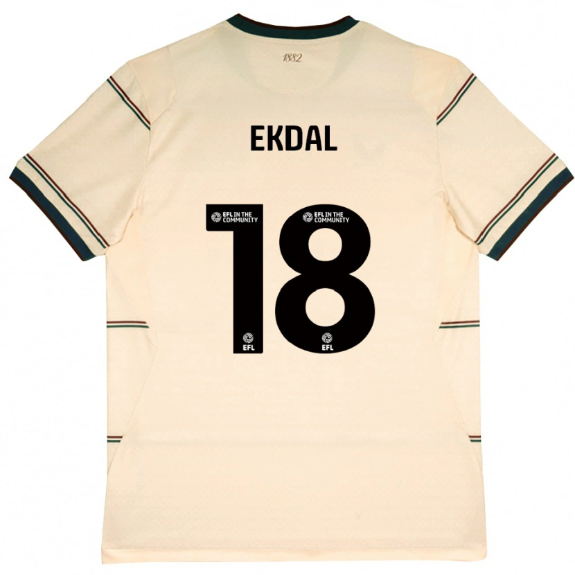 Danxen Pánské Hjalmar Ekdal #18 Béžová Vínově Červená Daleko Hráčské Dresy 2026/27 Dres