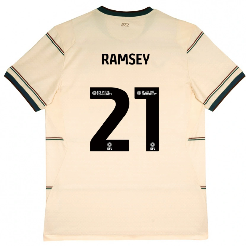 Danxen Pánské Aaron Ramsey #21 Béžová Vínově Červená Daleko Hráčské Dresy 2026/27 Dres