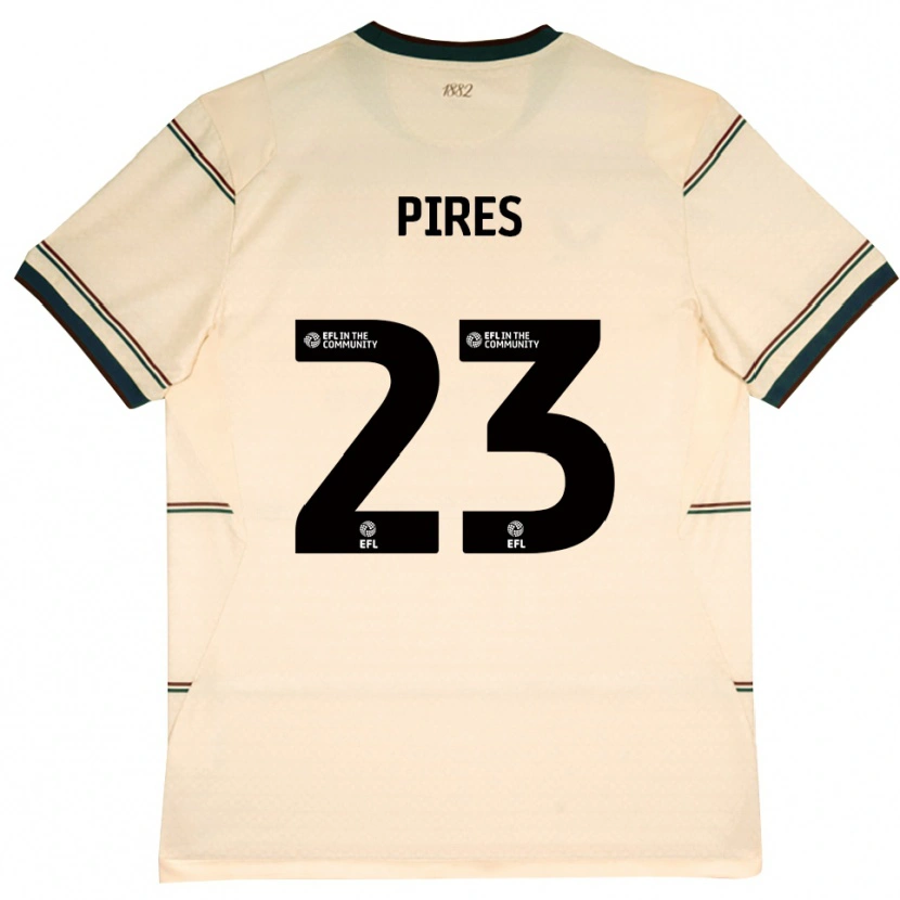 Danxen Pánské Lucas Pires #23 Béžová Vínově Červená Daleko Hráčské Dresy 2026/27 Dres