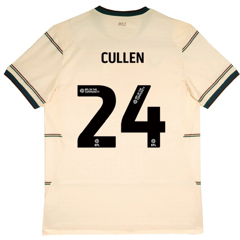 Danxen Pánské Josh Cullen #24 Béžová Vínově Červená Daleko Hráčské Dresy 2026/27 Dres