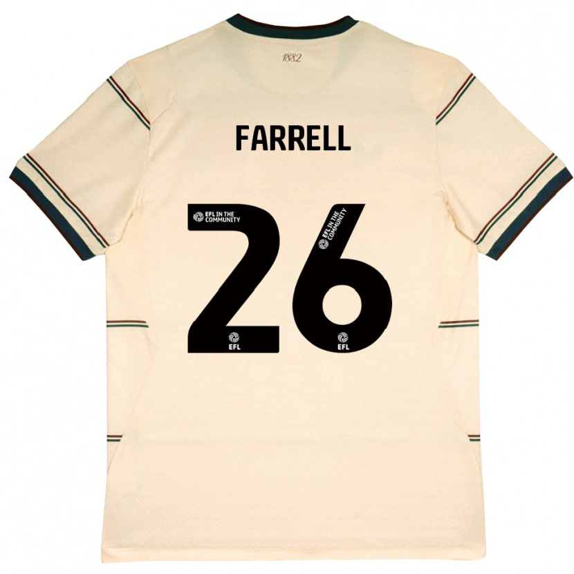 Danxen Pánské Lucy Farrell #26 Béžová Vínově Červená Daleko Hráčské Dresy 2026/27 Dres