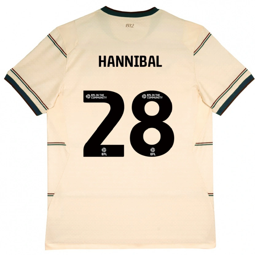 Danxen Pánské Hannibal Mejbri #28 Béžová Vínově Červená Daleko Hráčské Dresy 2026/27 Dres