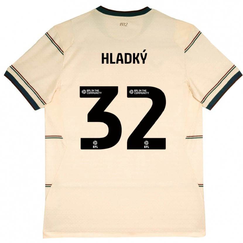 Danxen Pánské Vaclav Hladky #32 Béžová Vínově Červená Daleko Hráčské Dresy 2026/27 Dres