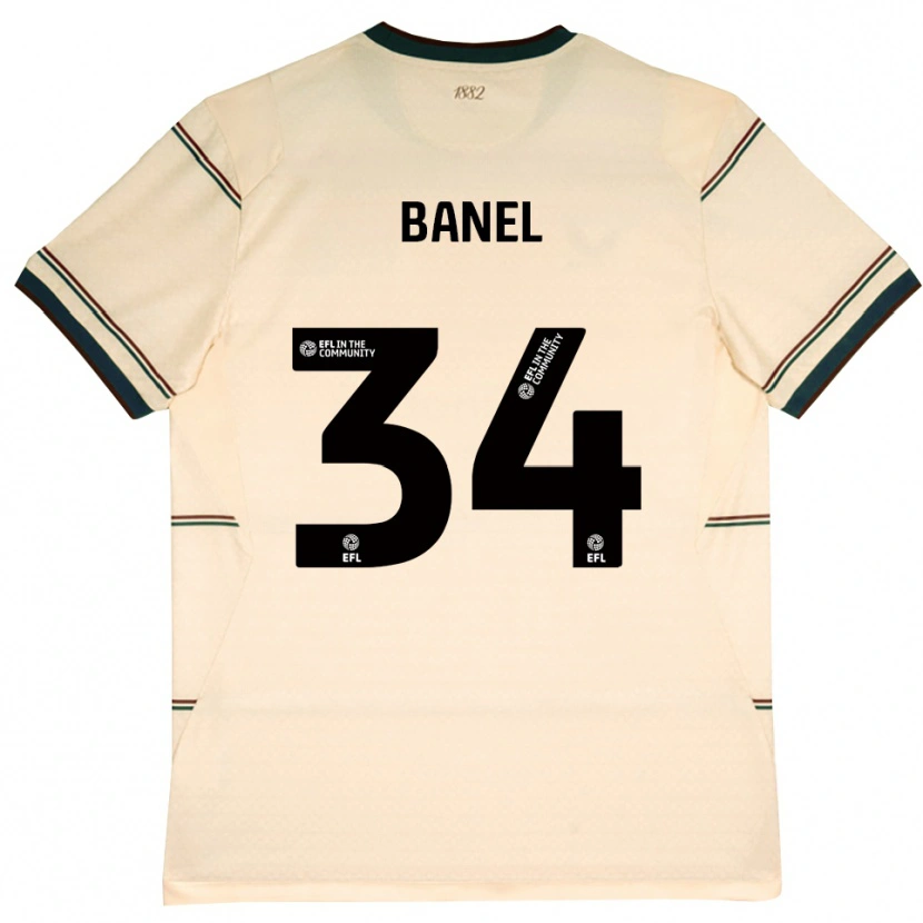 Danxen Pánské Jaydon Banel #34 Béžová Vínově Červená Daleko Hráčské Dresy 2026/27 Dres