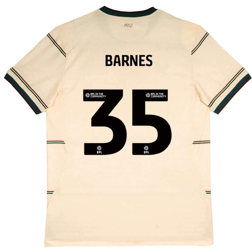 Danxen Pánské Ashley Barnes #35 Béžová Vínově Červená Daleko Hráčské Dresy 2026/27 Dres