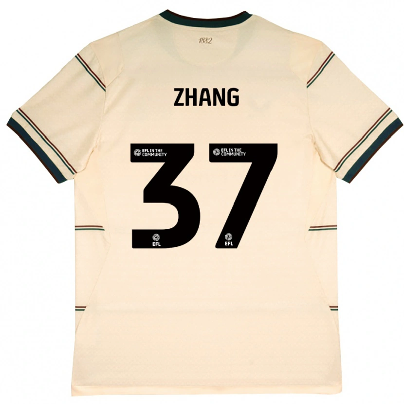 Danxen Pánské Jiaming Zhang #37 Béžová Vínově Červená Daleko Hráčské Dresy 2026/27 Dres