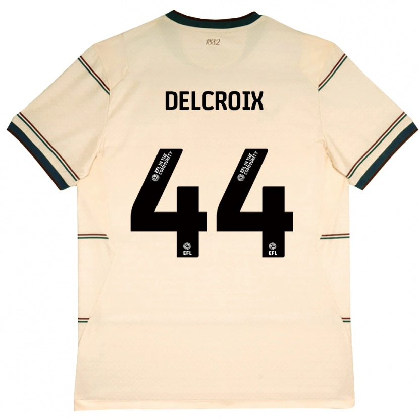 Danxen Pánské Hannes Delcroix #44 Béžová Vínově Červená Daleko Hráčské Dresy 2026/27 Dres