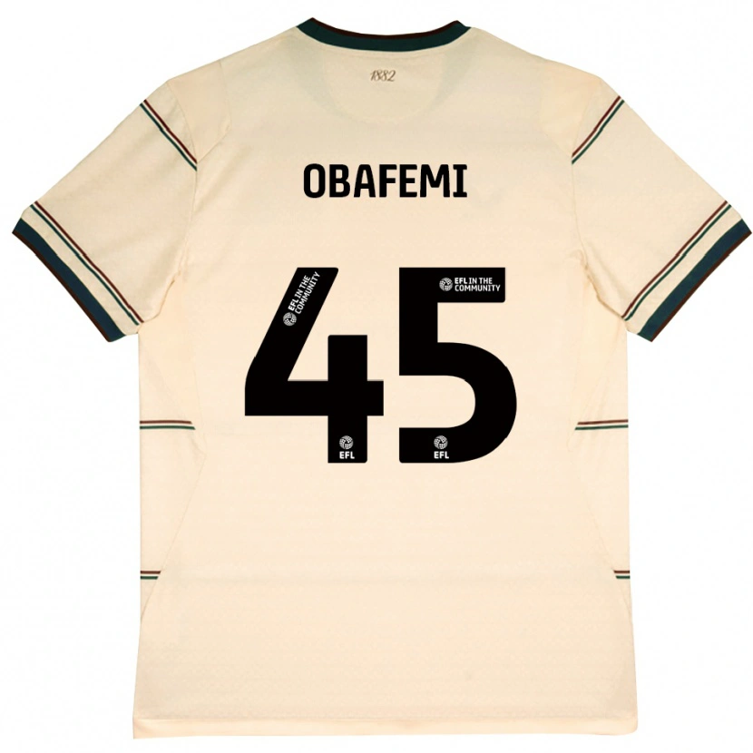 Danxen Pánské Michael Obafemi #45 Béžová Vínově Červená Daleko Hráčské Dresy 2026/27 Dres