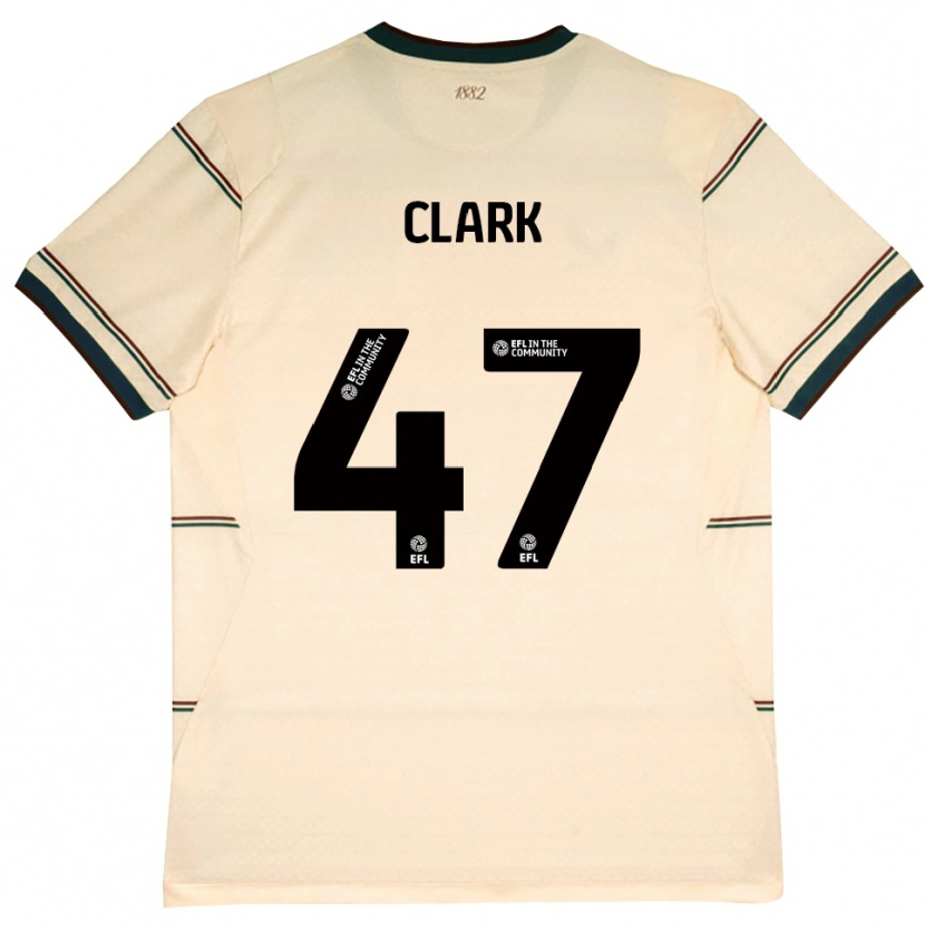 Danxen Pánské Ellis Clark #47 Béžová Vínově Červená Daleko Hráčské Dresy 2026/27 Dres