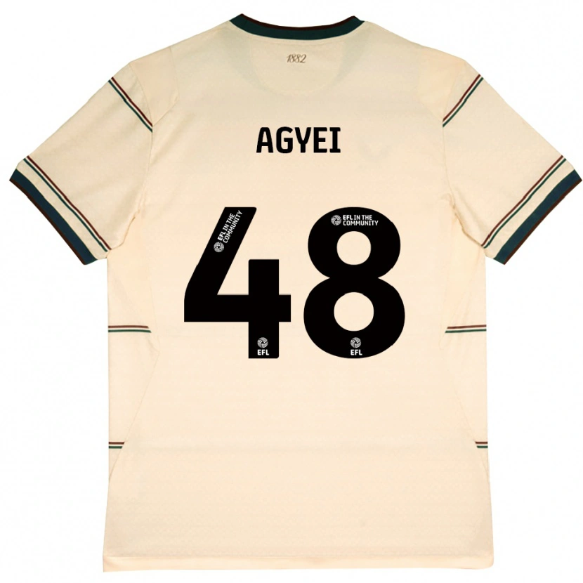 Danxen Pánské Enock Agyei #48 Béžová Vínově Červená Daleko Hráčské Dresy 2026/27 Dres