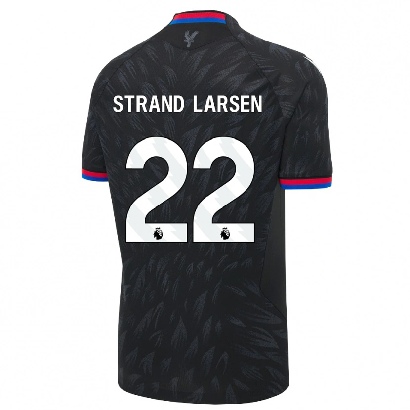 Danxen Pánské Jørgen Strand Larsen #22 Černá Modrá Červená Daleko Hráčské Dresy 2026/27 Dres