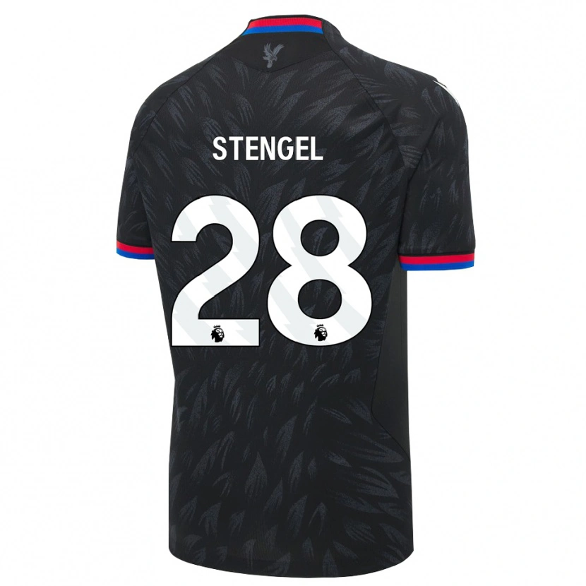 Danxen Pánské Katie Stengel #28 Černá Modrá Červená Daleko Hráčské Dresy 2026/27 Dres