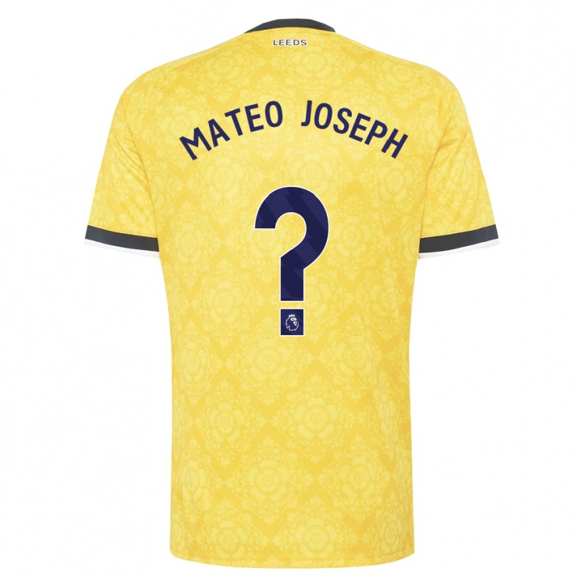Danxen Pánské Mateo Joseph #0 Žlutá Bílá Černá Daleko Hráčské Dresy 2026/27 Dres