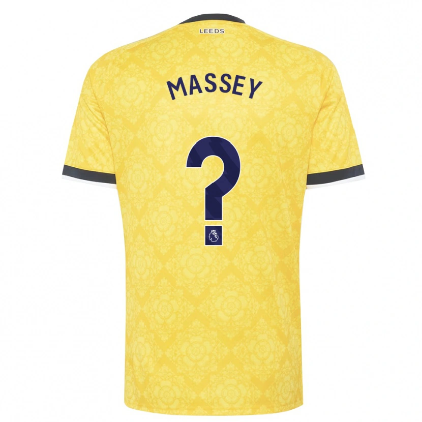 Danxen Pánské Alex Massey #0 Žlutá Bílá Černá Daleko Hráčské Dresy 2026/27 Dres