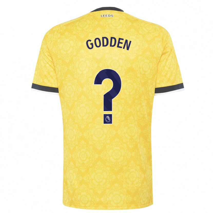 Danxen Pánské Scott Godden #0 Žlutá Bílá Černá Daleko Hráčské Dresy 2026/27 Dres