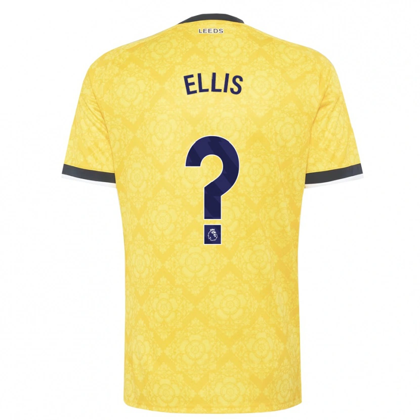 Danxen Pánské Macy Ellis #0 Žlutá Bílá Černá Daleko Hráčské Dresy 2026/27 Dres