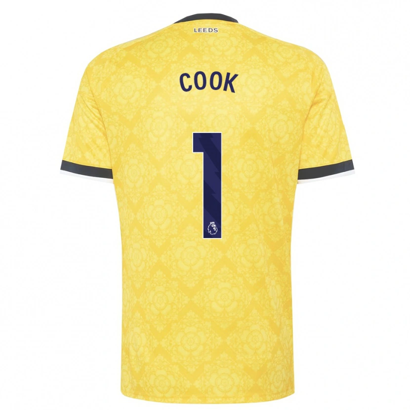 Danxen Pánské Robbie Cook #1 Žlutá Bílá Černá Daleko Hráčské Dresy 2026/27 Dres