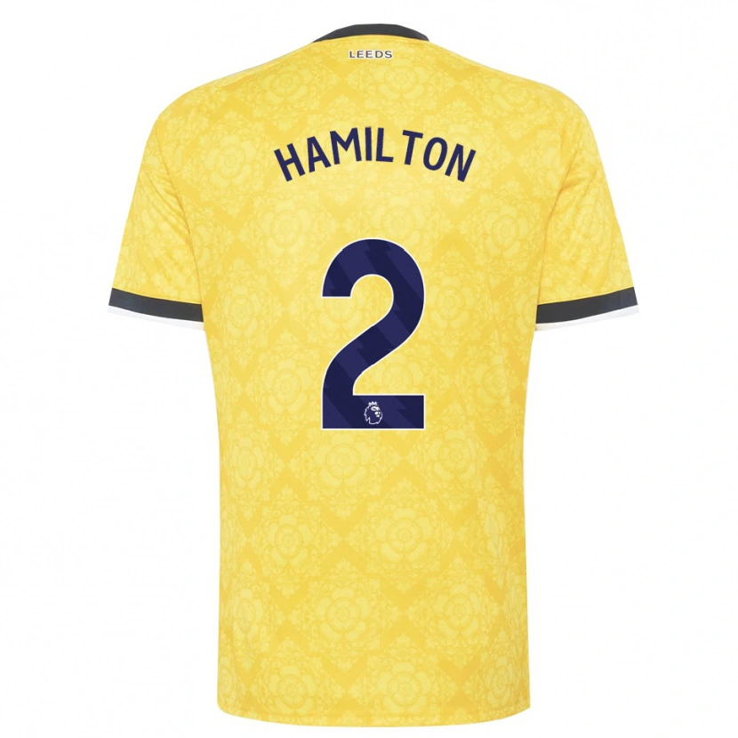 Danxen Pánské Joshua Hamilton #2 Žlutá Bílá Černá Daleko Hráčské Dresy 2026/27 Dres