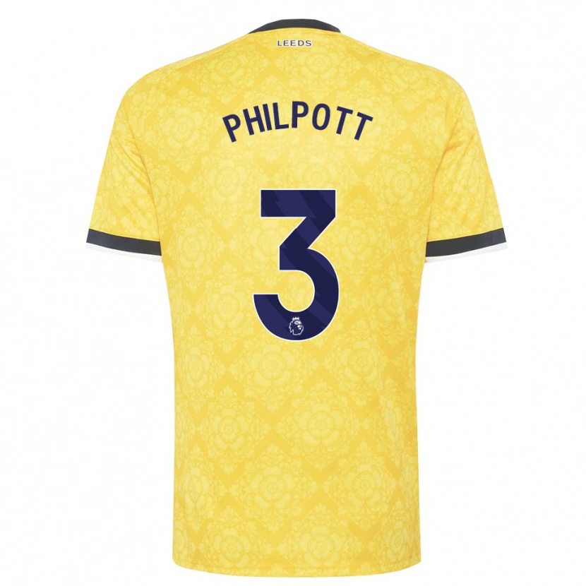 Danxen Pánské Louie Philpott #3 Žlutá Bílá Černá Daleko Hráčské Dresy 2026/27 Dres