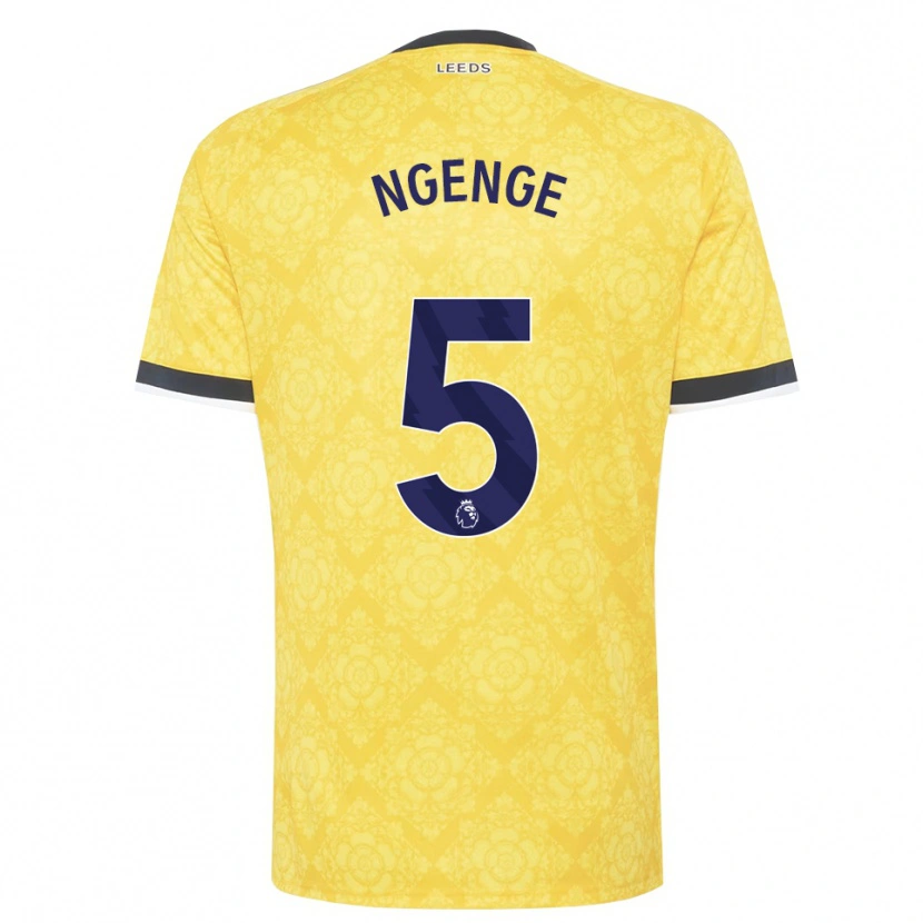 Danxen Pánské Leonard Ngenge #5 Žlutá Bílá Černá Daleko Hráčské Dresy 2026/27 Dres