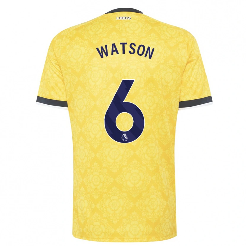 Danxen Pánské Jacob Watson #6 Žlutá Bílá Černá Daleko Hráčské Dresy 2026/27 Dres